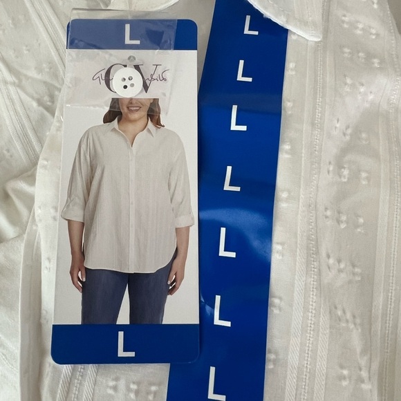 New Gloria Vanderbilt Women's Amanda white Shirt XS S M L XL 100% cotton - Picture 7 of 9